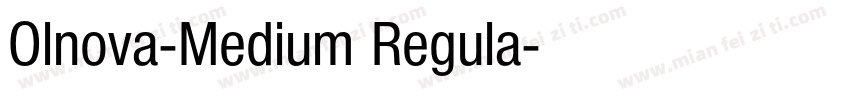 Olnova-Medium Regula字体转换
